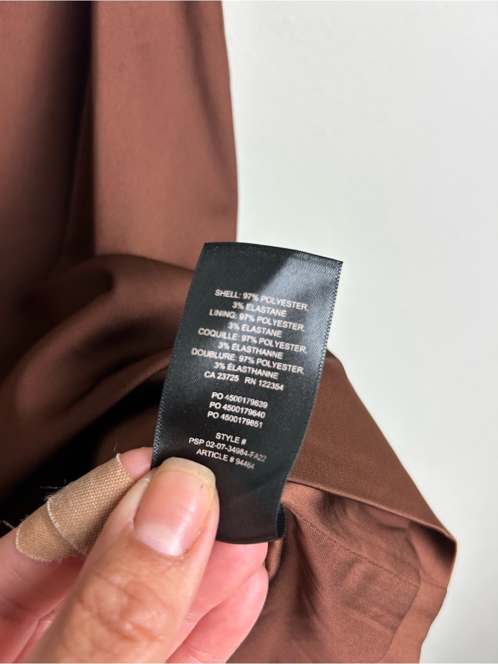 Sunday Best by Aritzia NWT Rocco Satin Mini Skirt Cognac Fall Size 8 - Picture 8 of 10